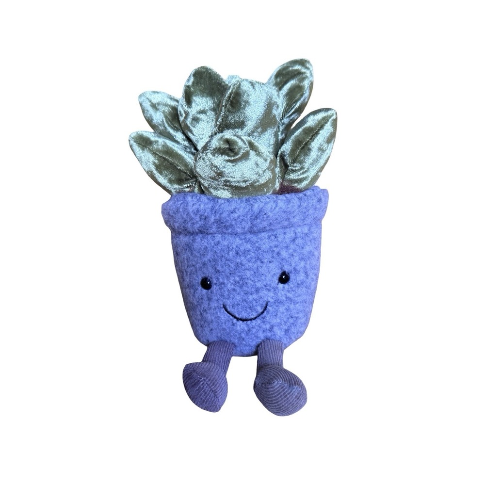 Jellycat Amuseables Silly Succulent Jade Plush Rare Retired Collectible